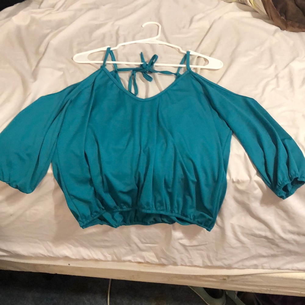 Crop top! Teal! Cutee!!